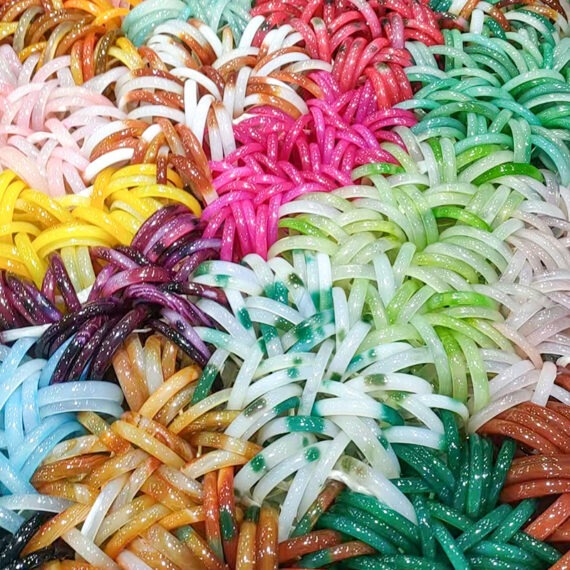 Colorful agate bangles 2