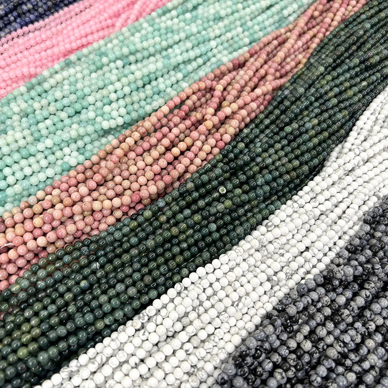 4mm Mixed bead strands