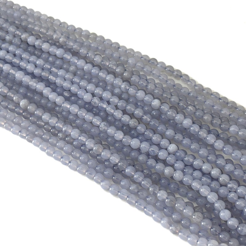 4mm blue lace agate strands