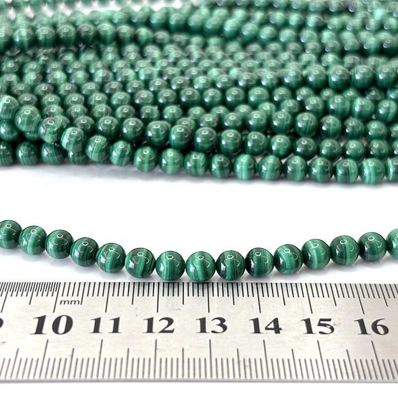 Malachite bead strings