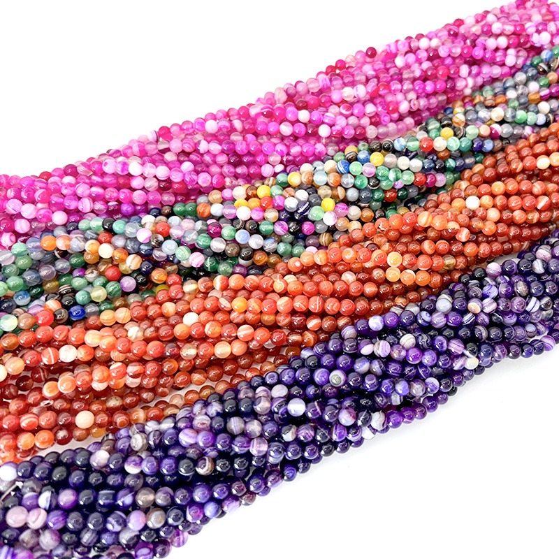 mixed agate strands